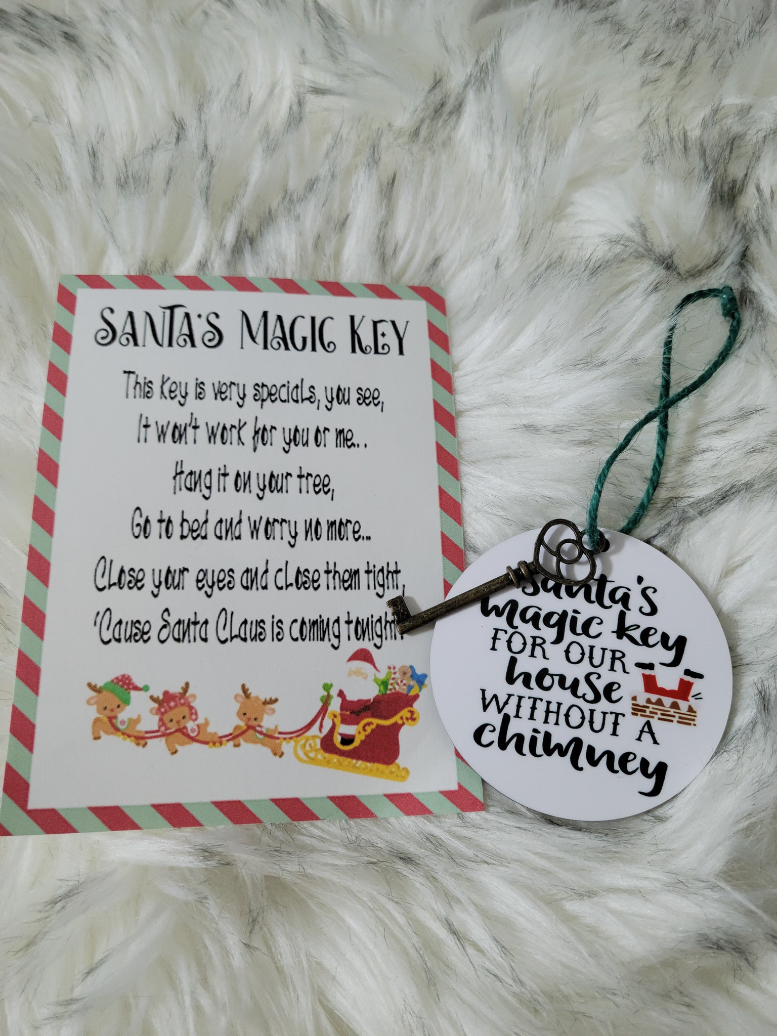 Santa's Magic Key Christmas Ornament