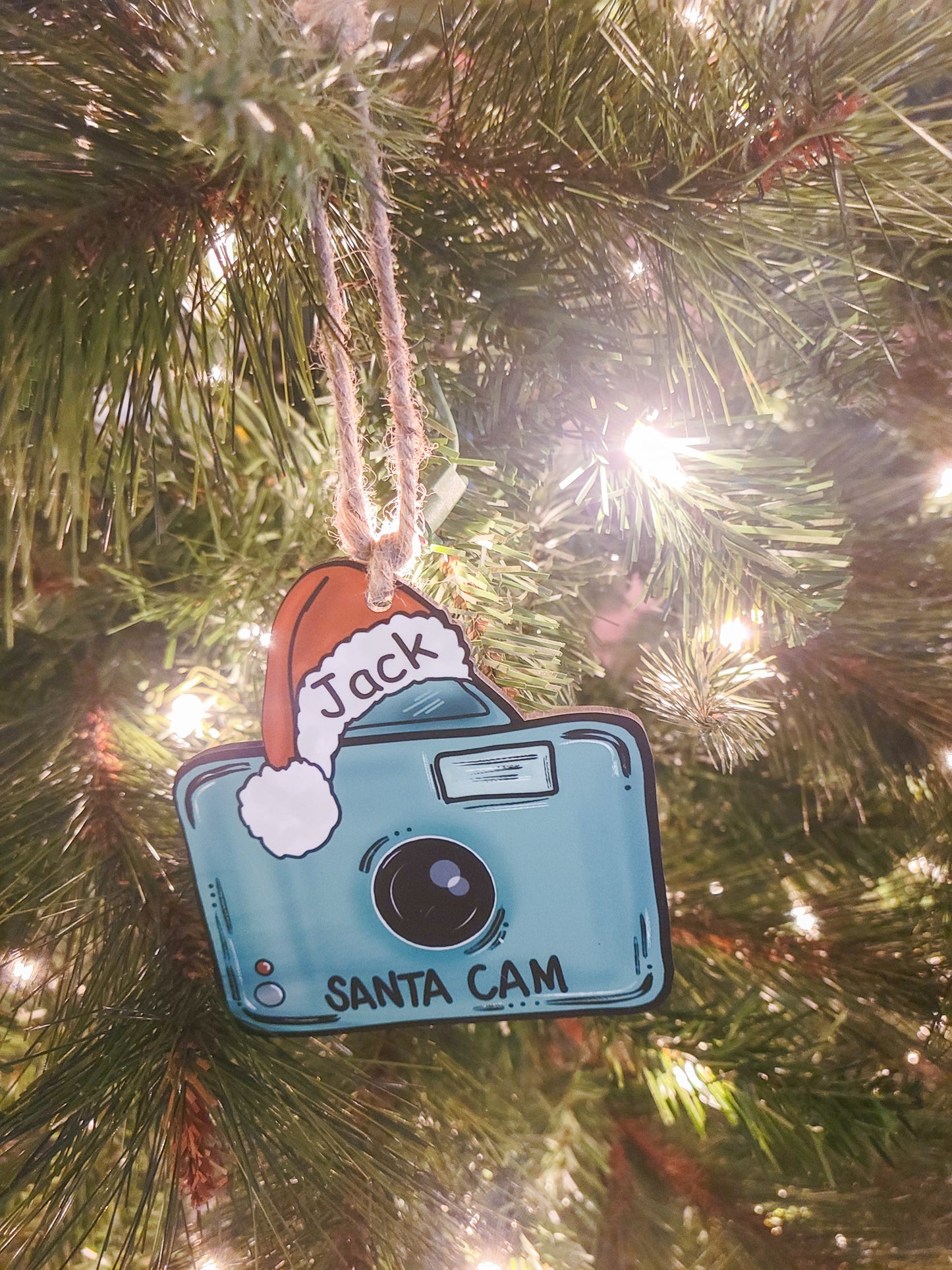 Santa Cam Ornament