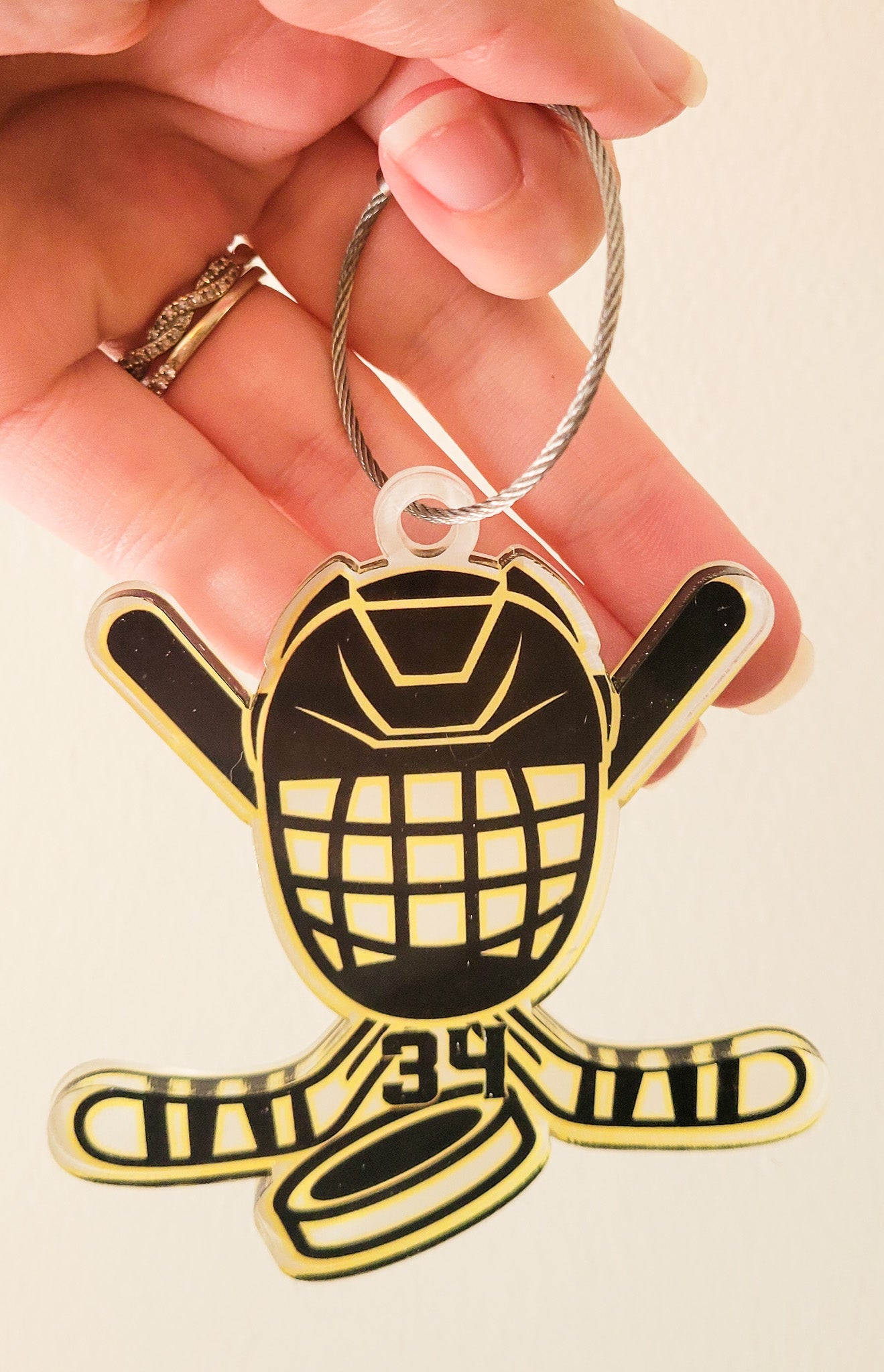 Acrylic Hockey Tag