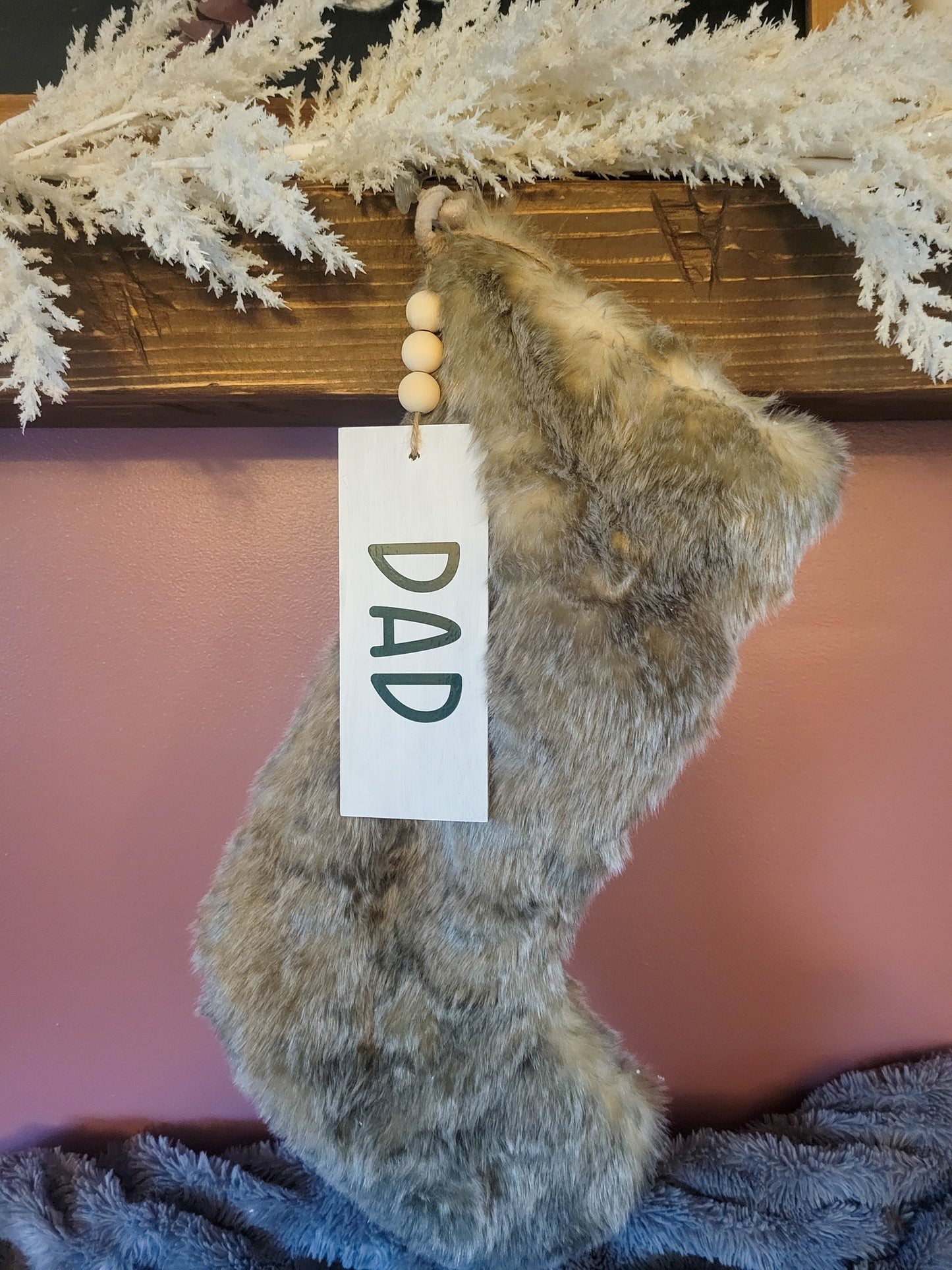 Personalized Wooden Stocking & Gift Tags