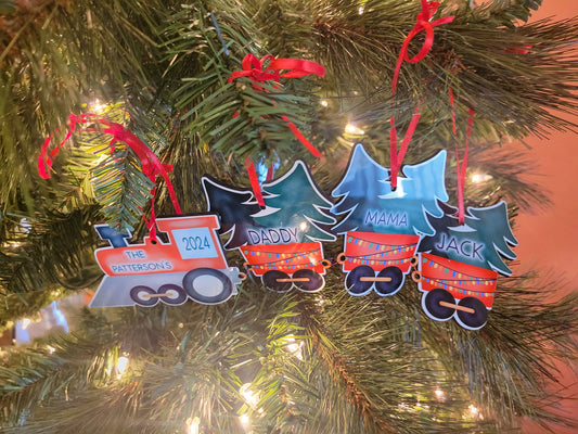 Family Train Ornament