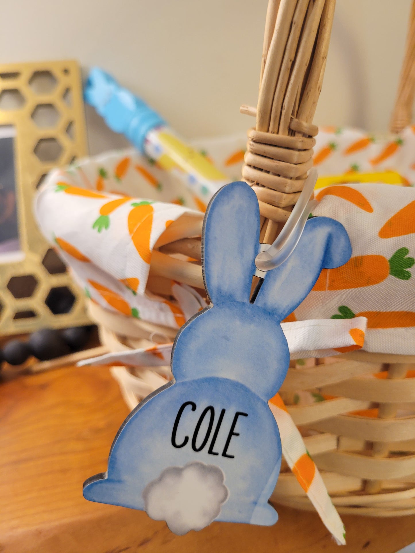 Custom Bunny Easter Tag