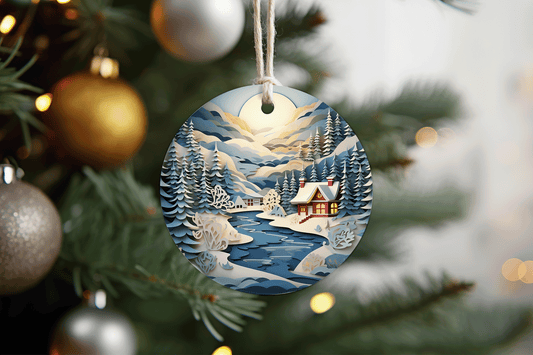 Winter River Ornament