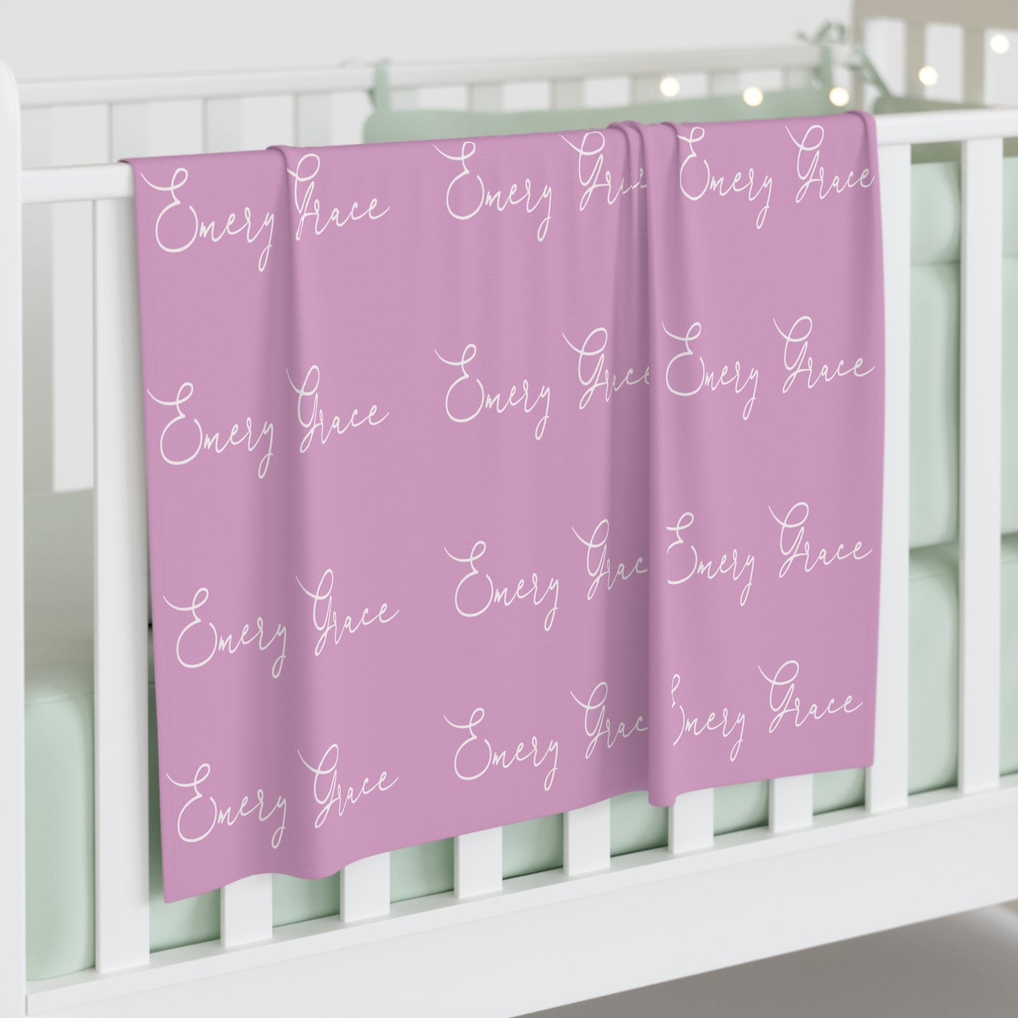 Custom Name Baby Swaddle Blanket