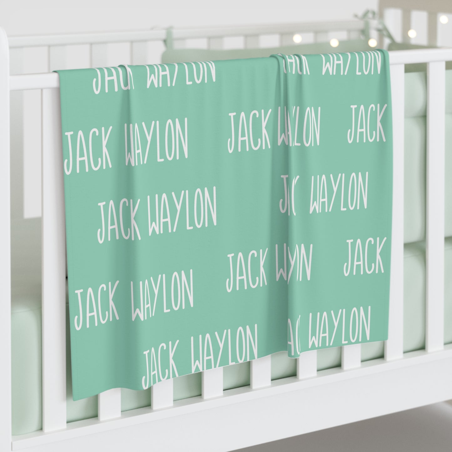 Custom Baby Name Swaddle Blanket