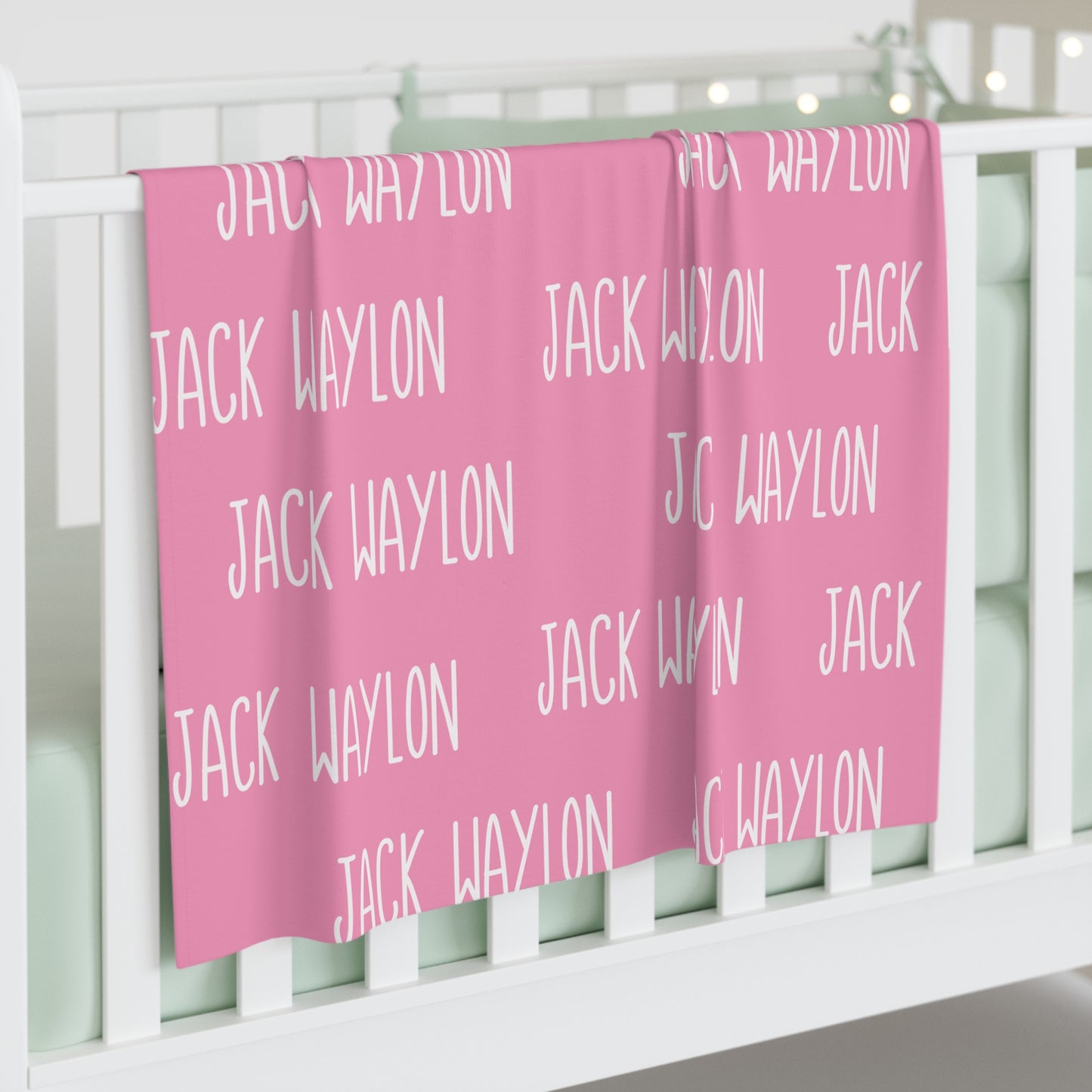 Custom Baby Name Swaddle Blanket