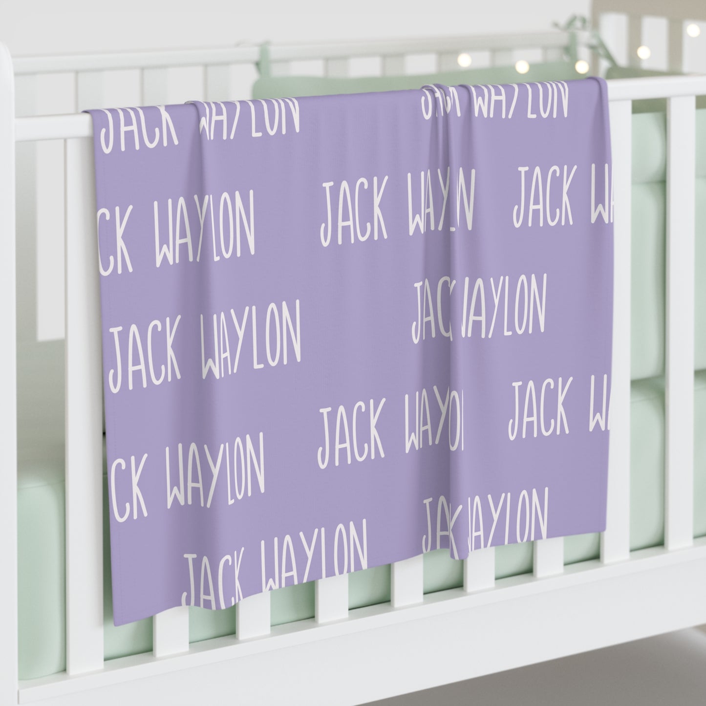 Custom Baby Name Swaddle Blanket