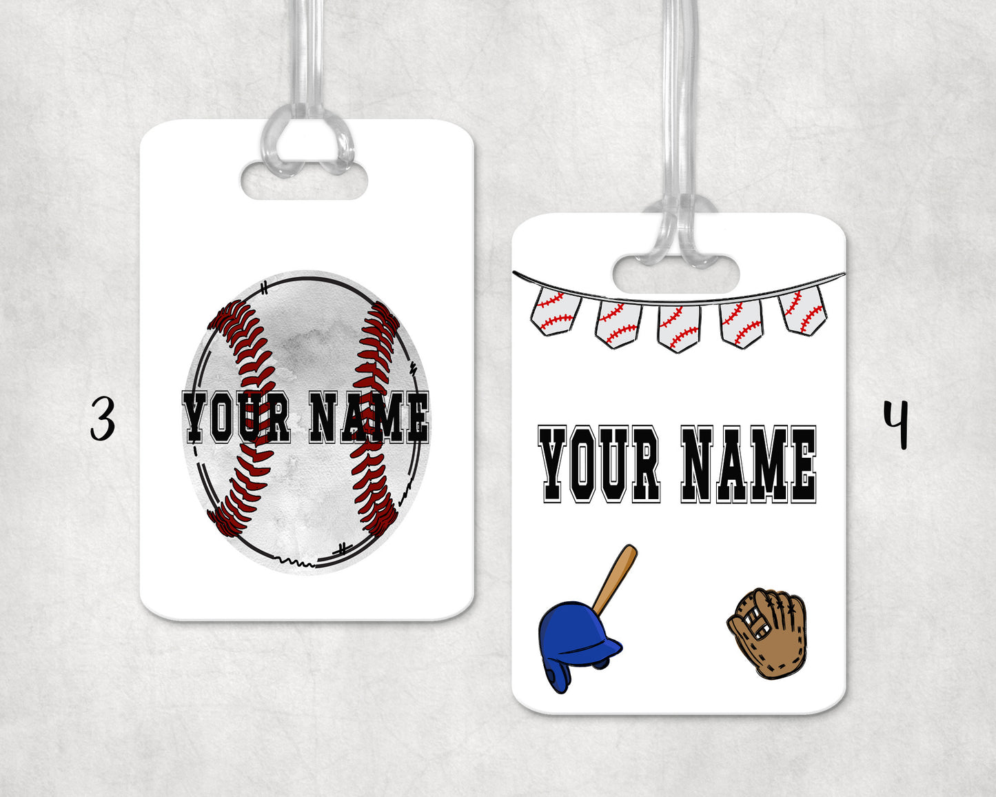 Baseball Bag Tag