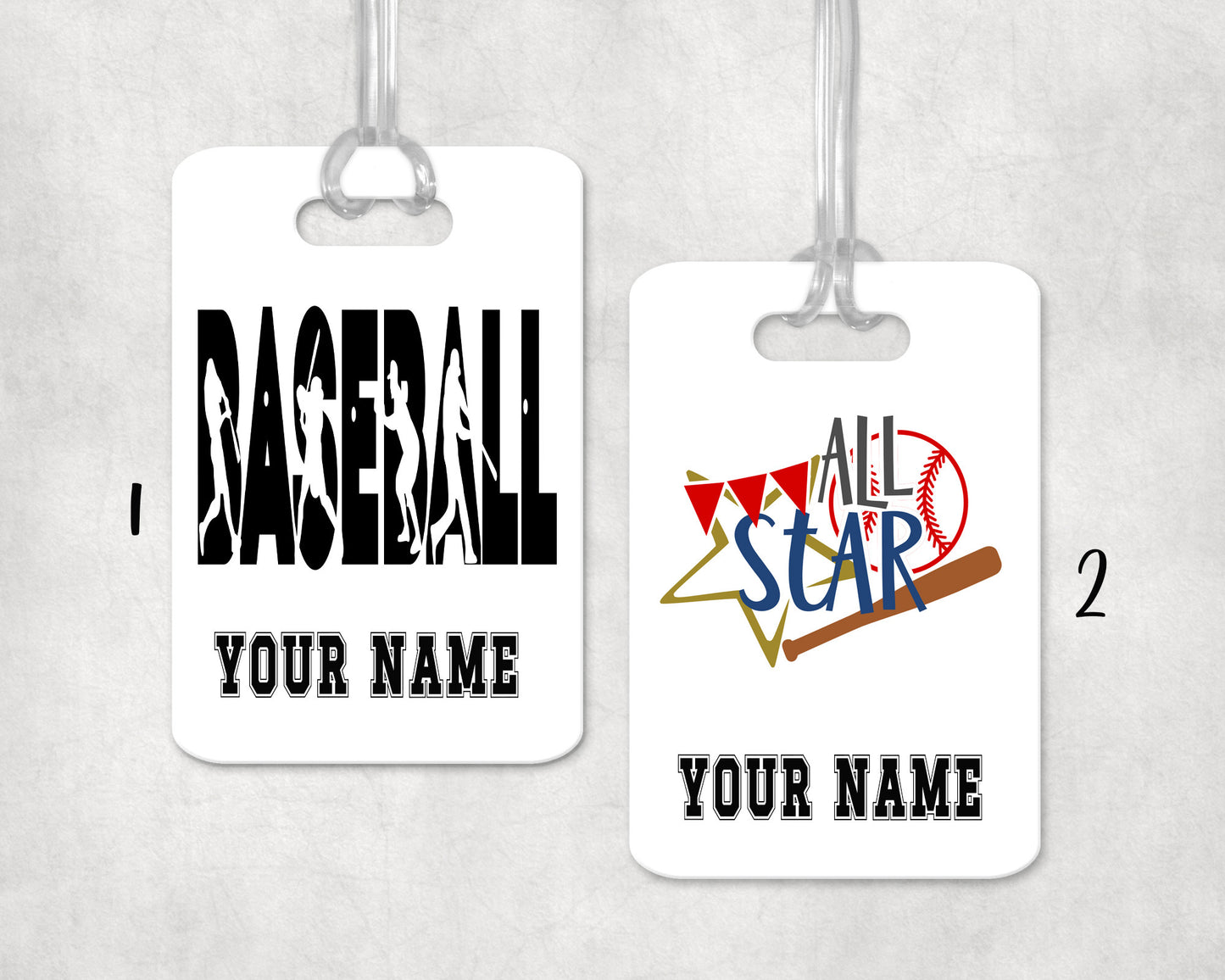 Baseball Bag Tag