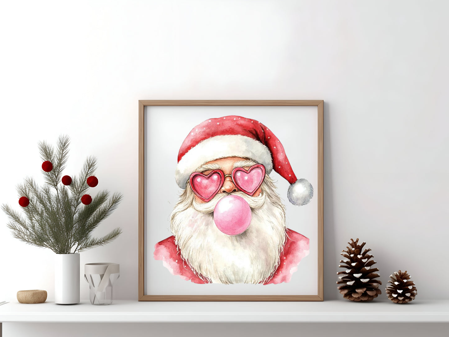 Bubblegum Santa Sign