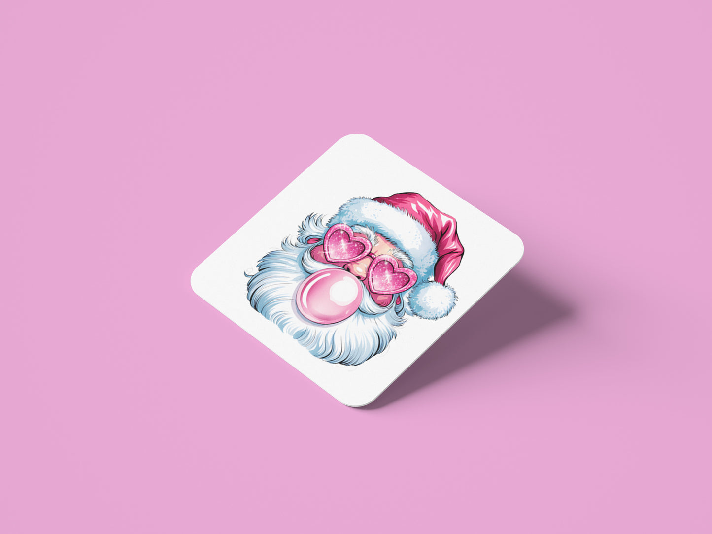 Bubble Gum Santa Coaster