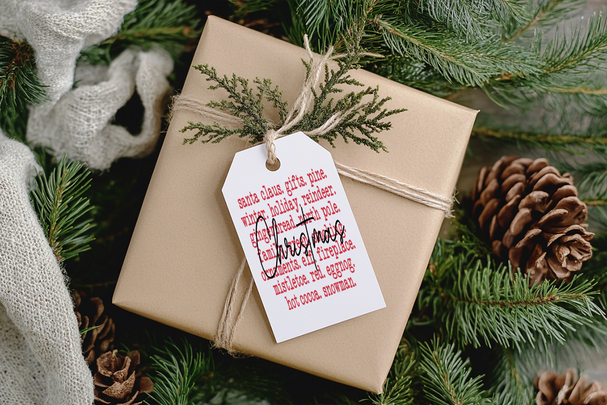 Favorite Christmas Things Stocking & Gift Tag