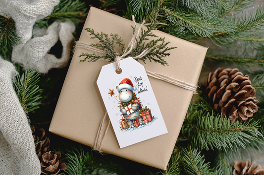 Don't Stop Believing' Stocking or Gift Tag