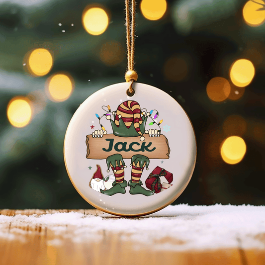 Custom Elf Name Ornament – Personalized Holiday Magic