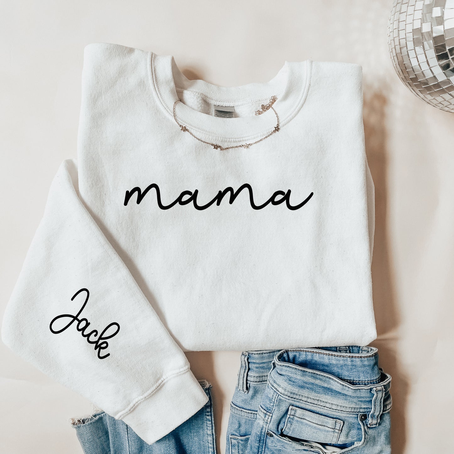 Custom Cursive Mama Sweatshirt