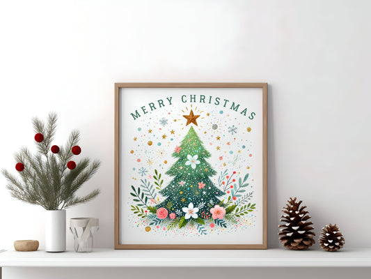 Merry Christmas Tree Sign