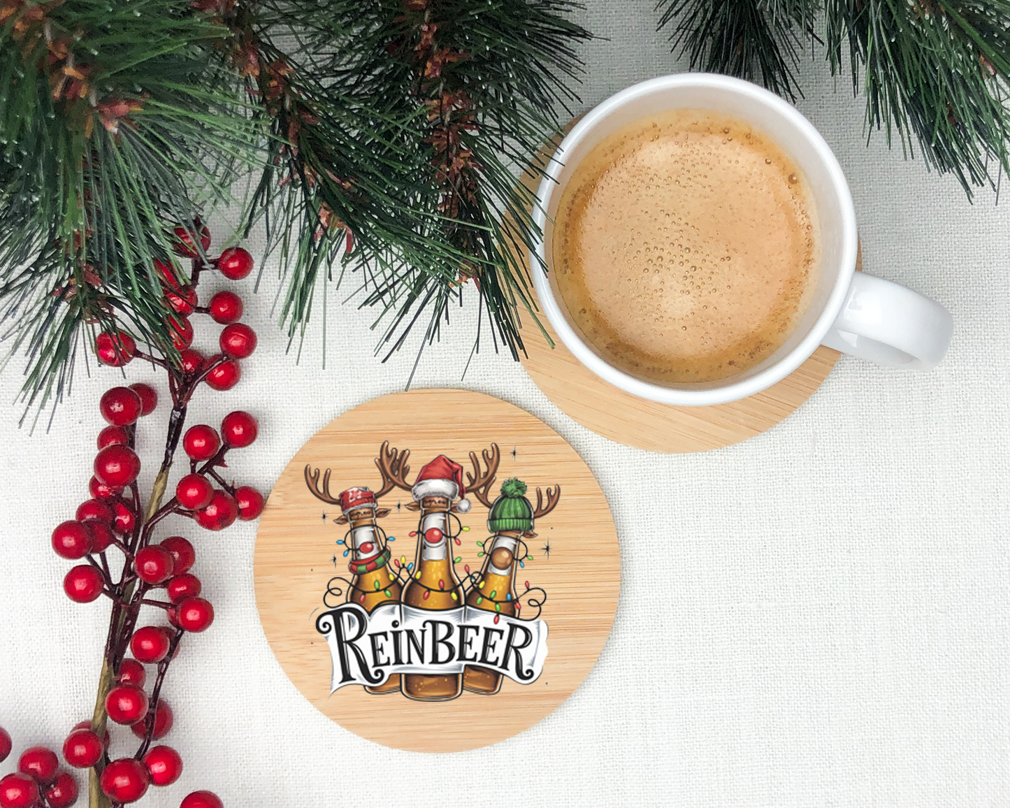 Reinbeer Wooden Coasters