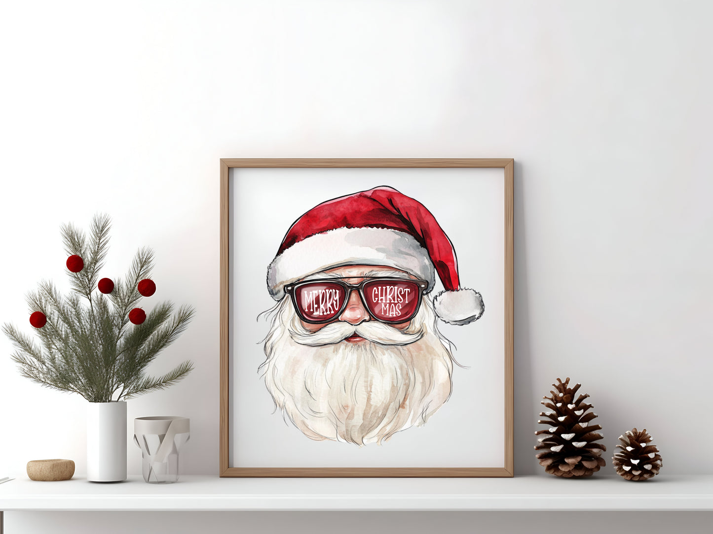 Retro Santa Sign