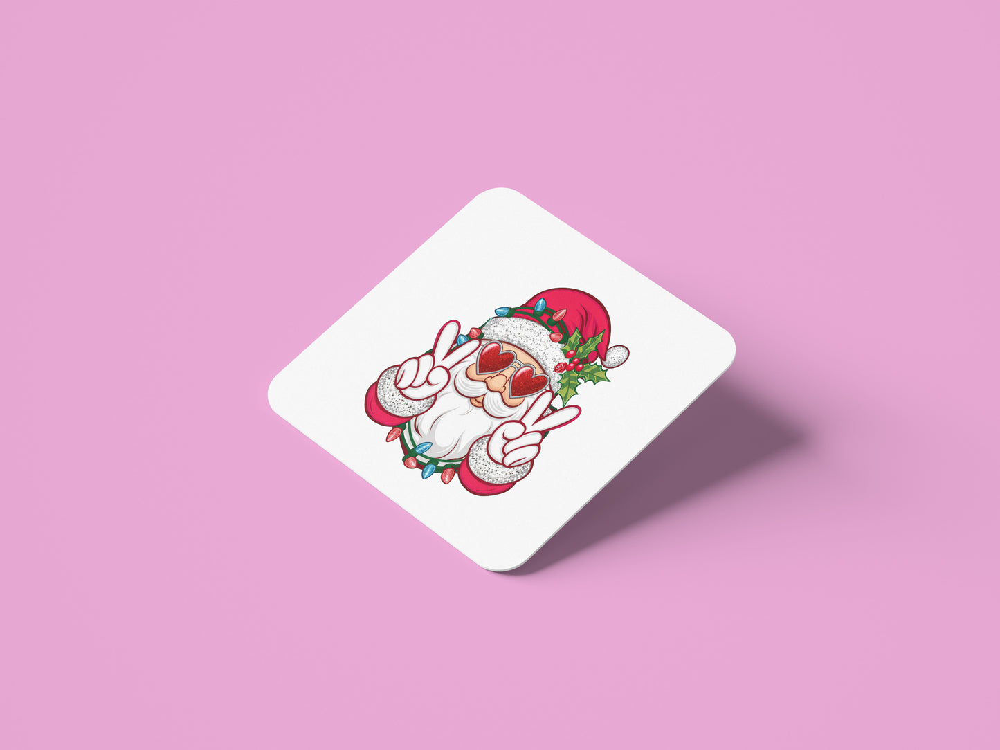 Santa Love Coaster