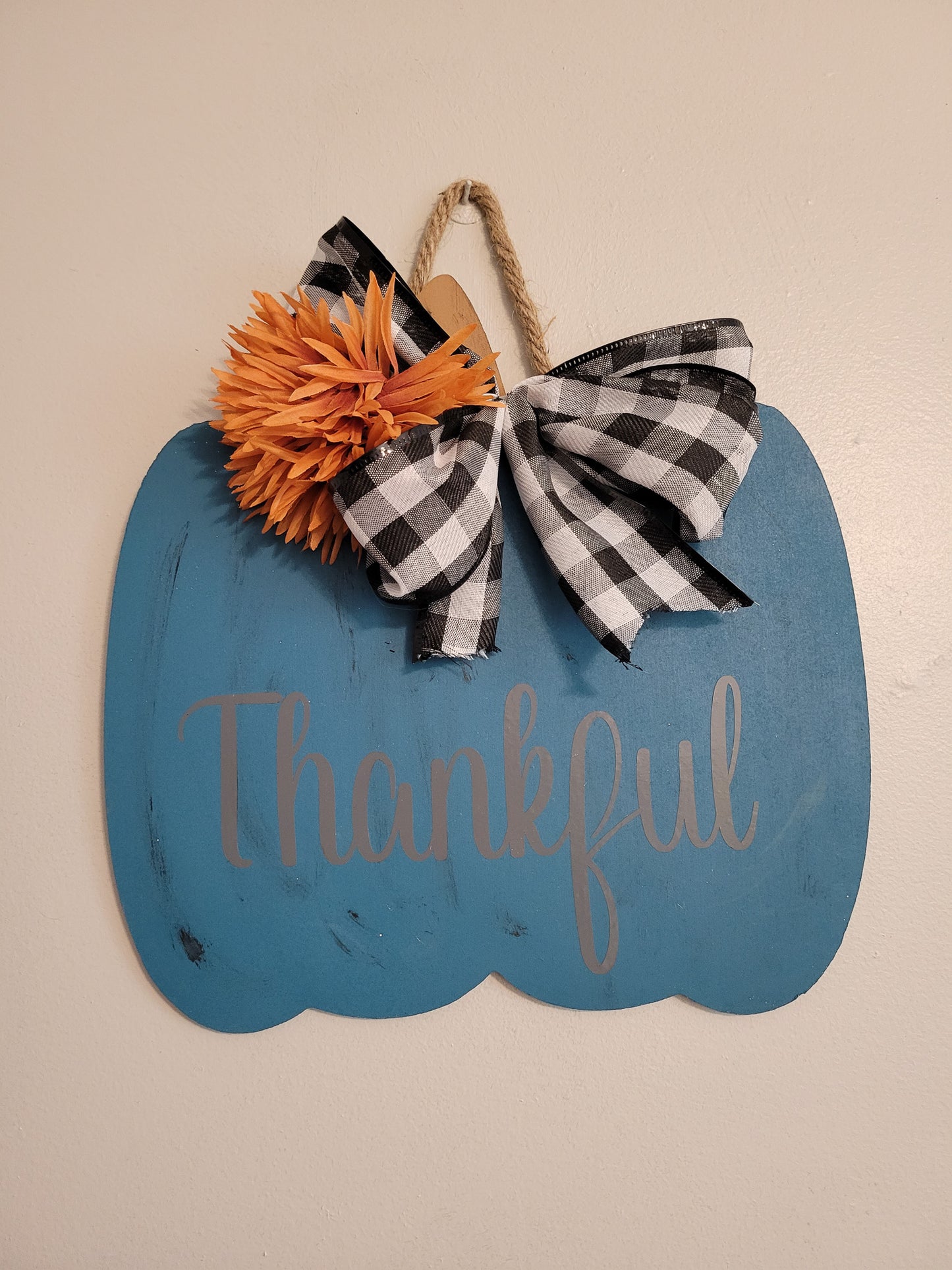 Thankful Pumpkin Sign