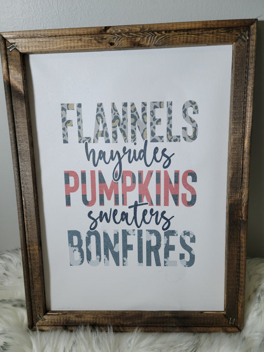 Fall Favorites Sign