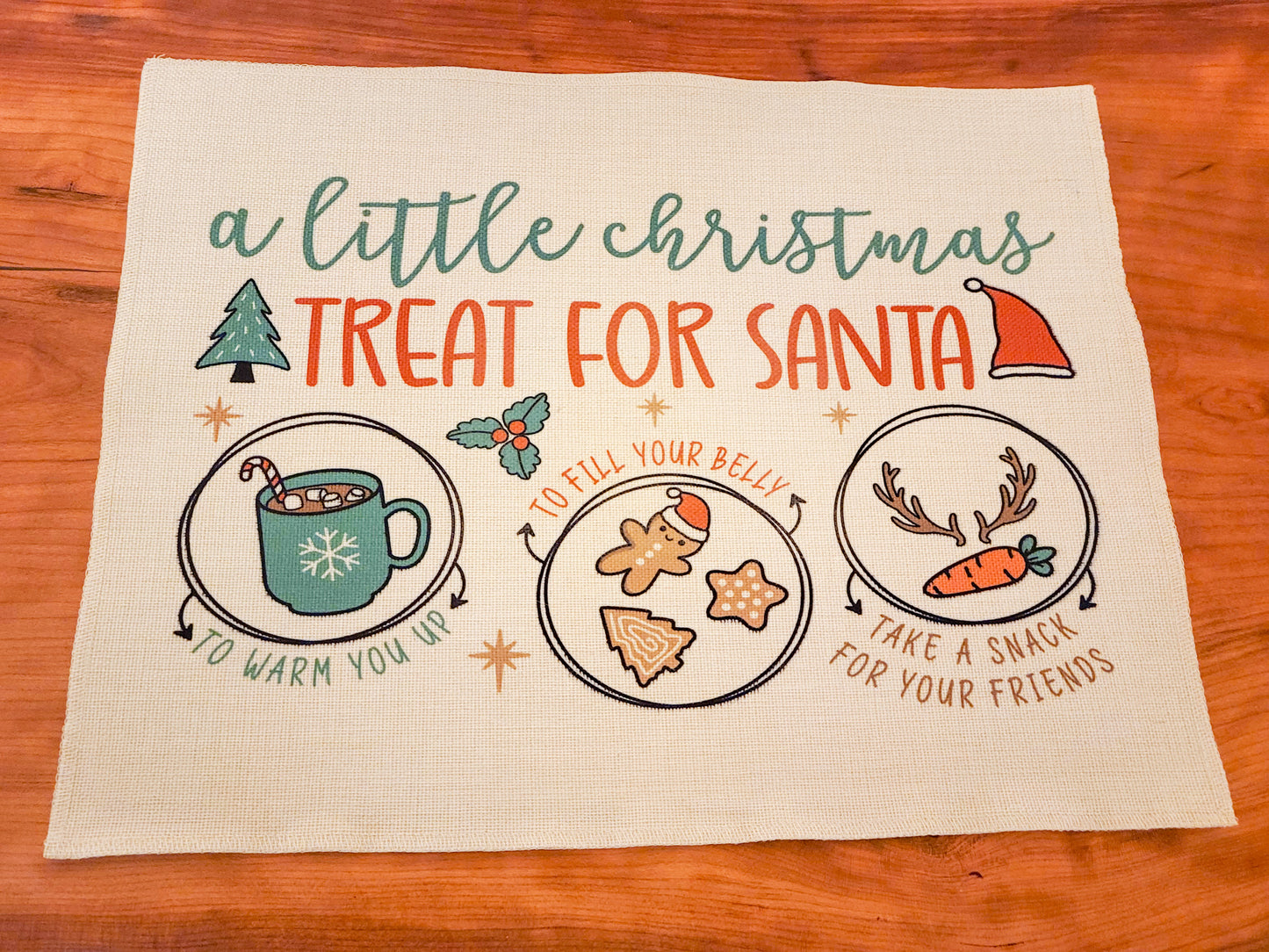 Santa Tray Placemats – A Festive Touch for Your Holiday Table