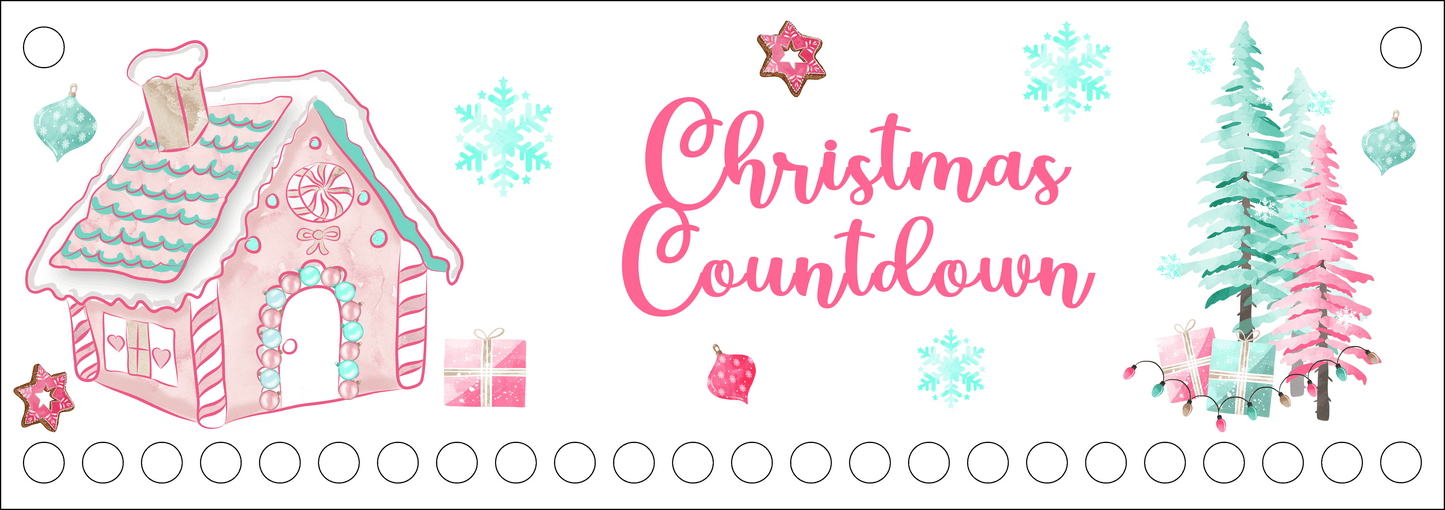 Candy Cane Countdown Sign